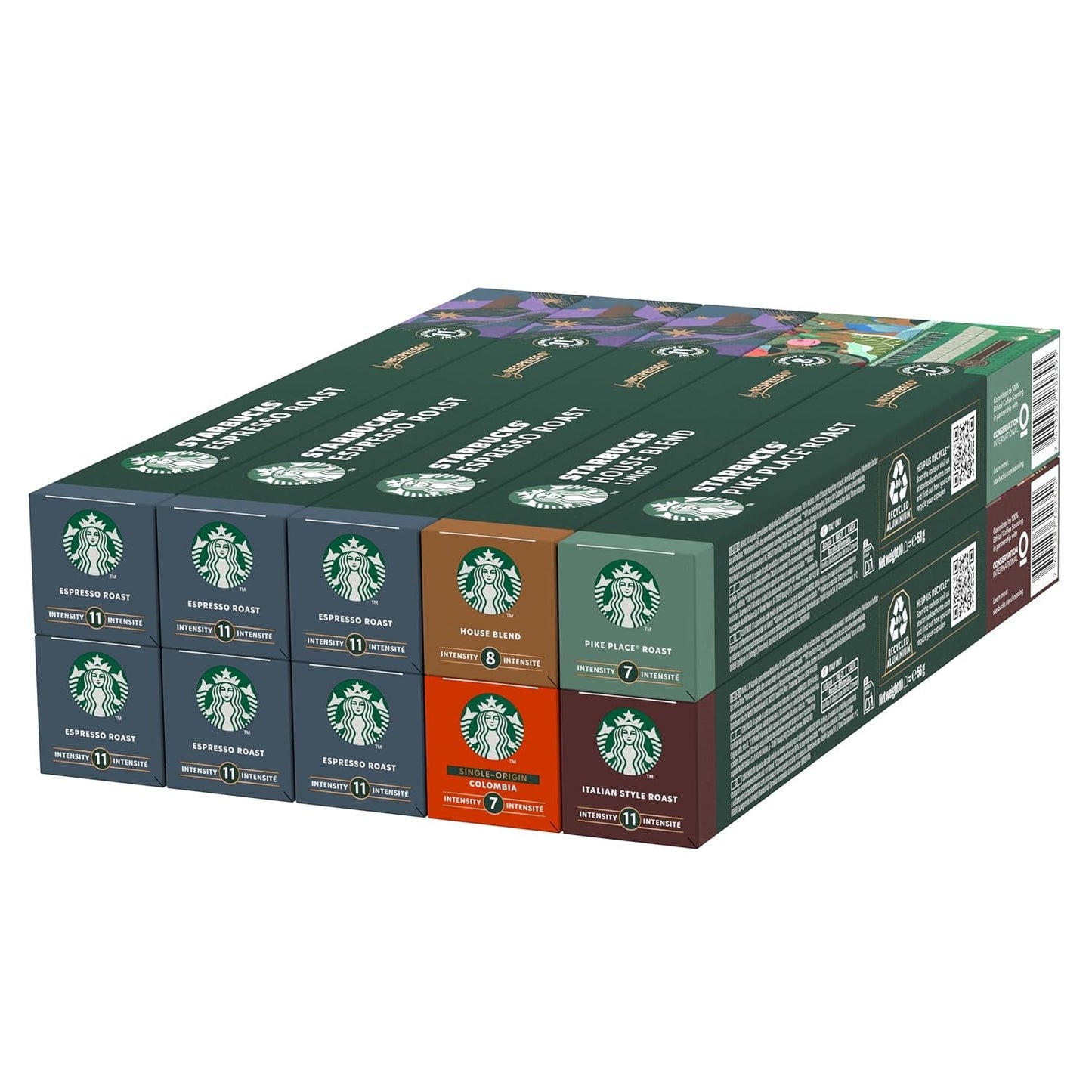 STARBUCKS Coffee Shop Classics – STARBUCKS Espresso Roast Pack de Nespresso, Kaffeekapseln 10 x 10 (100 Kapseln) – Exklusiv bei Amazon