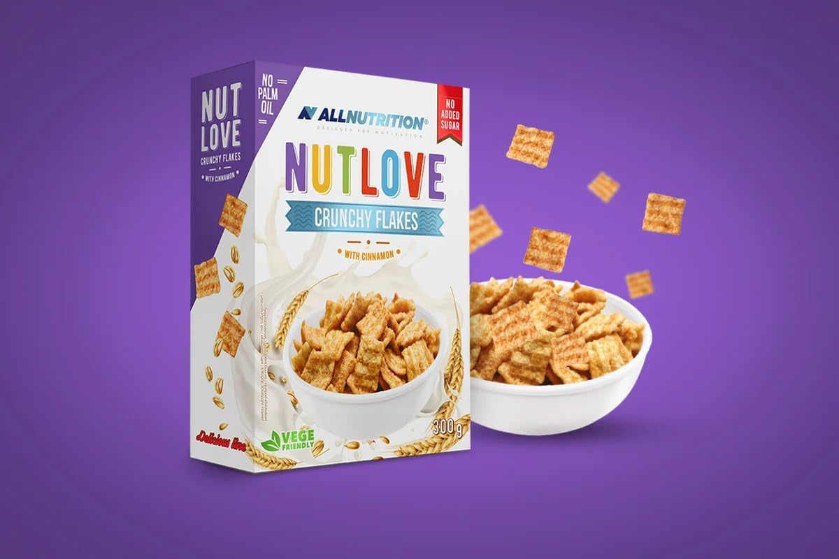 Allnutrition Nutlove Copos Crujientes con Canela 300G Cereales Naty Shop