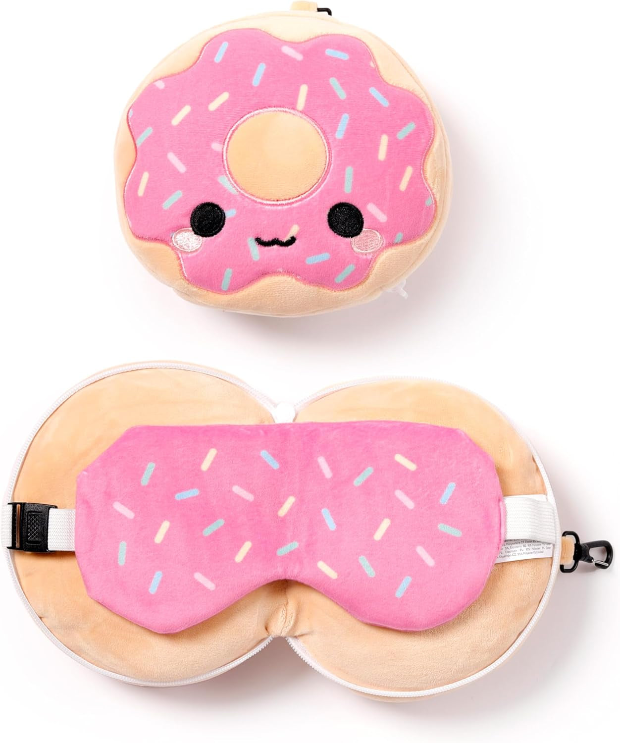 Almohada de Viaje Puckator con Mascarilla Relaxeazzz - Almohadas de Viaje Donut Naty Shop Default Title