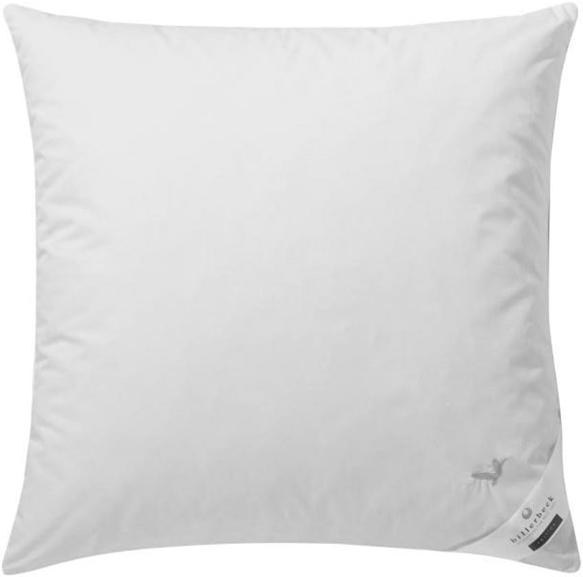 Almohada Billerbeck E04 Gold Edition 15 con soporte firme - 80 x 80 cm - Almohada de plumón apta para alérgicos con funda suave Naty Shop Almohadas estándar Título predeterminado