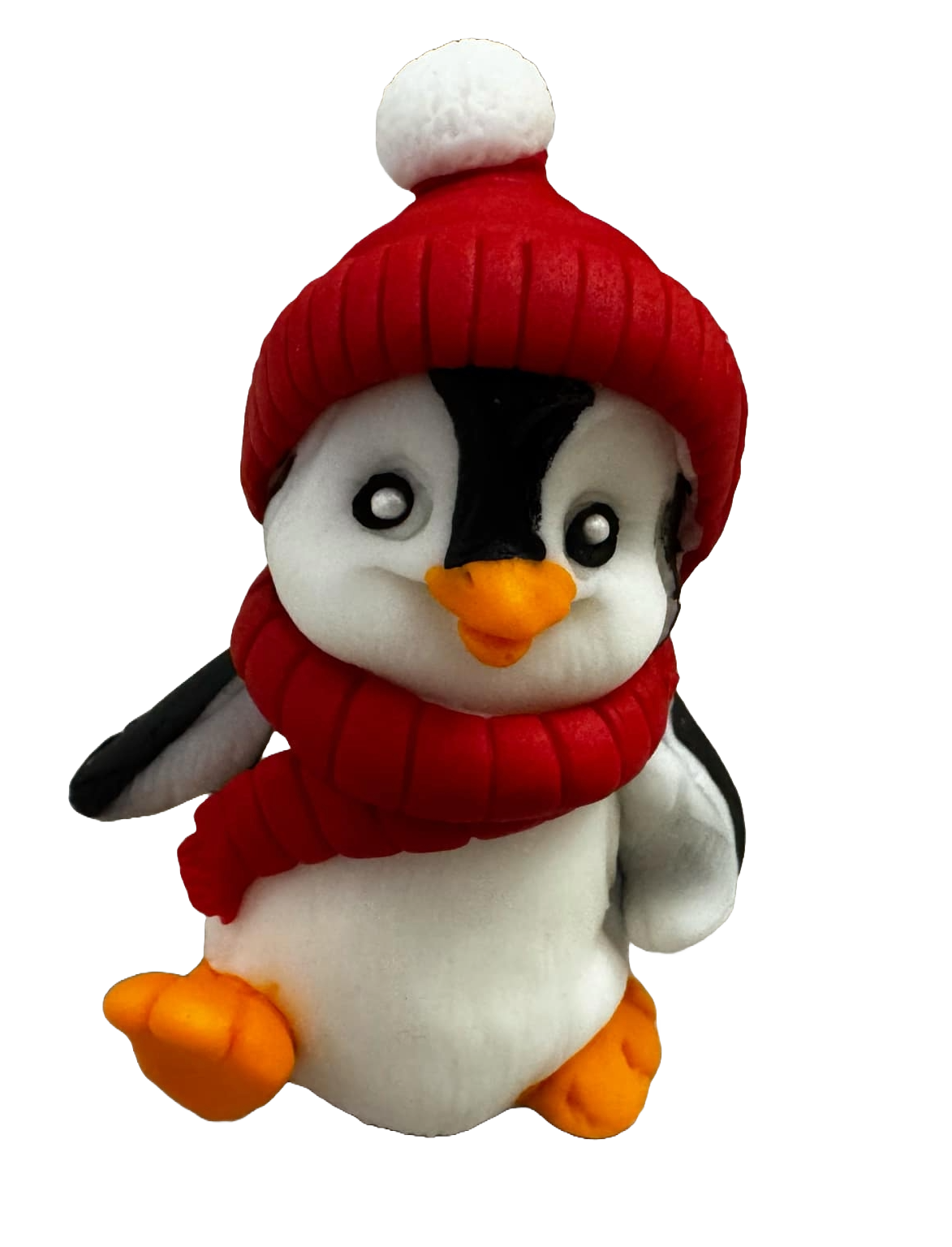 Decoración de azúcar comestible, Decoraciones de pasta de azúcar Pingüino de Invierno Naty Shop