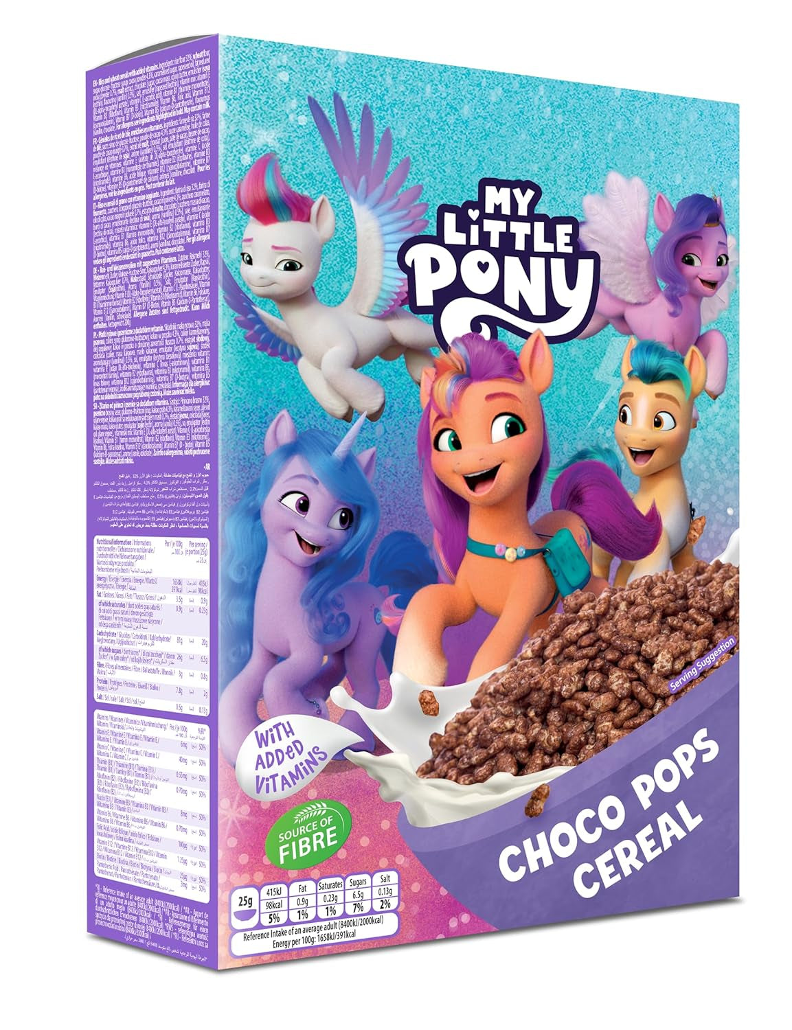Cereal Peppa Pig Honey Loops, Knusprige Vollkorn Frühstückscerealien Mit Zugesetzten Vitaminen, 1Er Pack (1 X 375G) Cereal Naty Shop My Little Pony