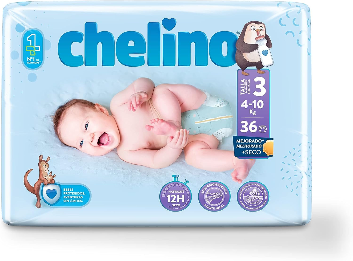 Pañales Indas Fashion & Love XL, talla 6 (17-28 kg), 27 piezas