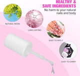 Pegamento para puntas de uñas, BOLASEN Pegamento para uñas extra fuerte, 4 piezas Pegamento para uñas agrietado, Pegamento para uñas, Pegamento para uñas artificial extra fuerte, Pegamento para uñas - 4 * 7 ml