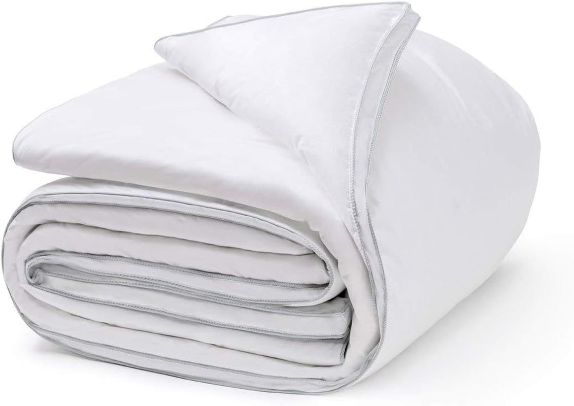 Platino, plumón de ganso, 300 g/m², 240 X 220 cm, blanco (blanco) Edredones y edredones Naty Shop Blanco 240X220 Cm