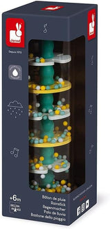 Janod - Rainmaker de madera - Colección Pure - Juguete para bebés y niños pequeños - Desarrollo de la motricidad fina Estimulación visual y acústica - Color a base de agua - A partir de 6 meses, J05193 Baby Toys Naty Shop
