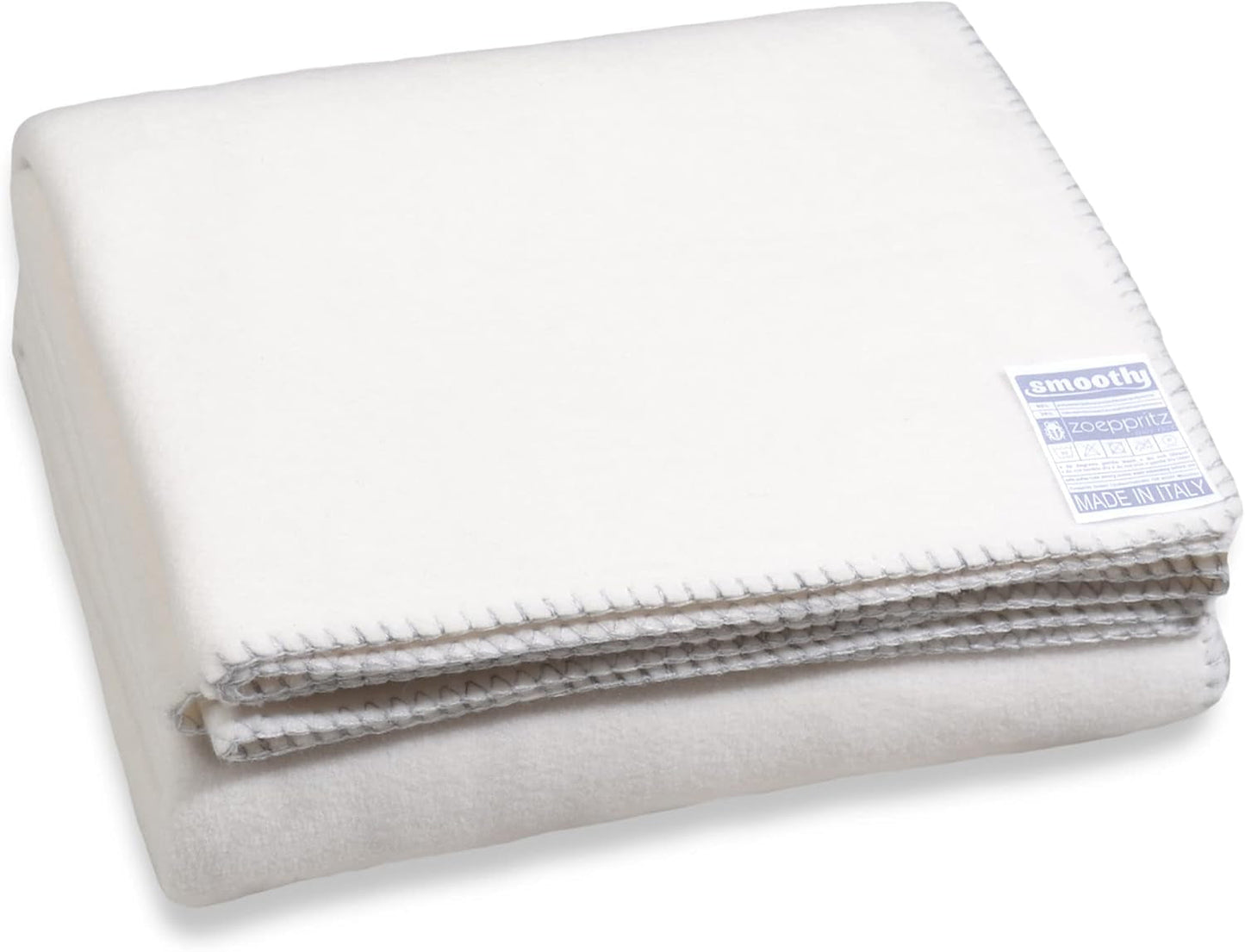 Zoeppritz since 1828 Manta polar suave - Manta polar cómoda y esponjosa - Vegano - 140X190Cm - 010 Blanquecino, 010 Blanquecino Zoeppritz Since 1828 Camas y Edredones Blanco claro 140X190Cm