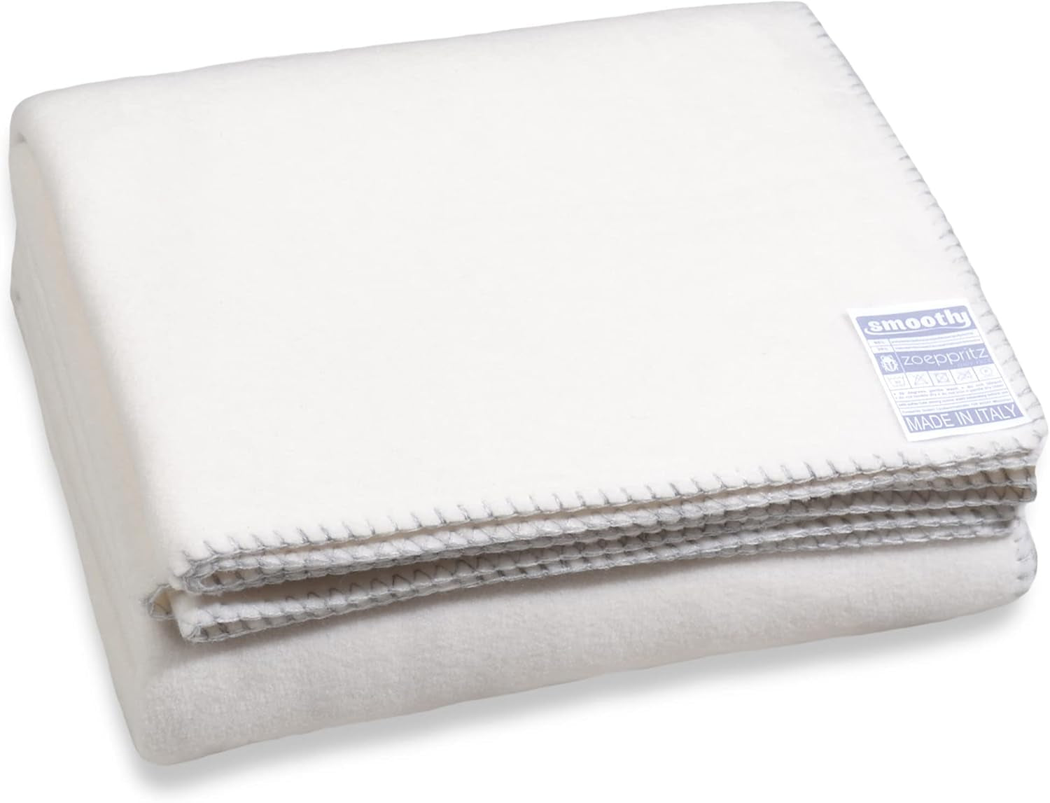 Zoeppritz since 1828 Manta polar suave - Manta polar cómoda y esponjosa - Vegano - 140X190Cm - 010 Blanquecino, 010 Blanquecino Zoeppritz Since 1828 Camas y Edredones Blanco claro 140X190Cm
