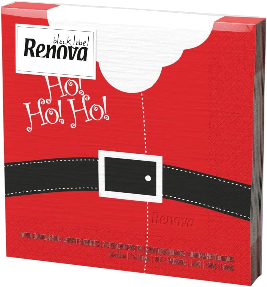 Servilletas De Papel Renova, Navidad, 20 Unidades, 110 G