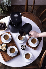 Cafetera turca Arzum Okka MINIO JET, 400 W, capacidad 5 tazas, protección contra desbordamiento, sistema de aviso acústico, Cafetera turca, cromada