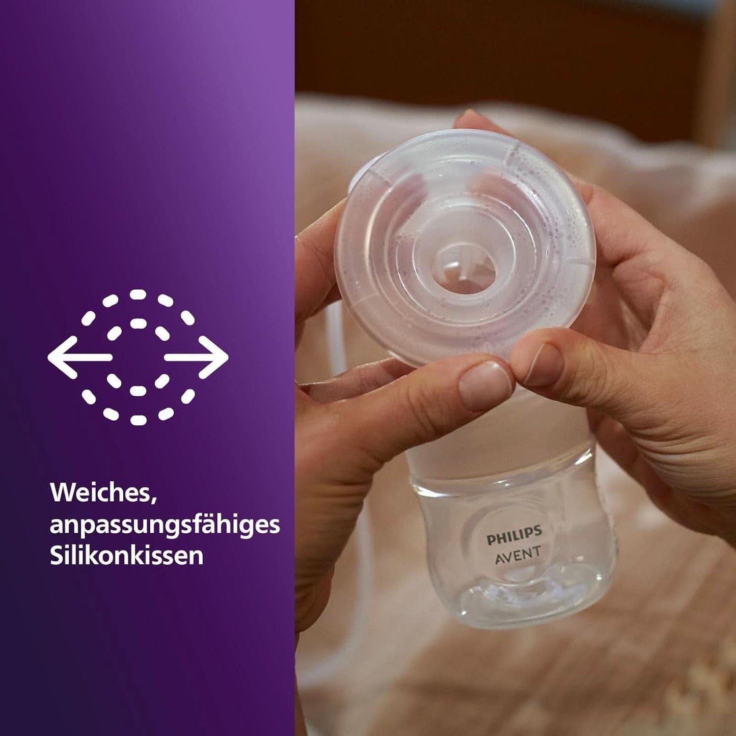 Elektronische Philips Avent Einzelmilchpumpe Premium - Mit Natural Motion Technologie, Wiederaufladbarem Akku, Timer-Anzeige (Modell SCF396/31) Accesorios Alimentación y Lactancia Bebe Naty Shop
