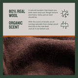 Manta de camping Woolly Mammoth Woolen Co., extra grande, lana merino. El equipo perfecto para exteriores para bushcraft, camping, trekking, senderismo, supervivencia o manta de cabina. Marrón, 168 X 228 Camas y mantas Woolly Mammoth Woolen Company