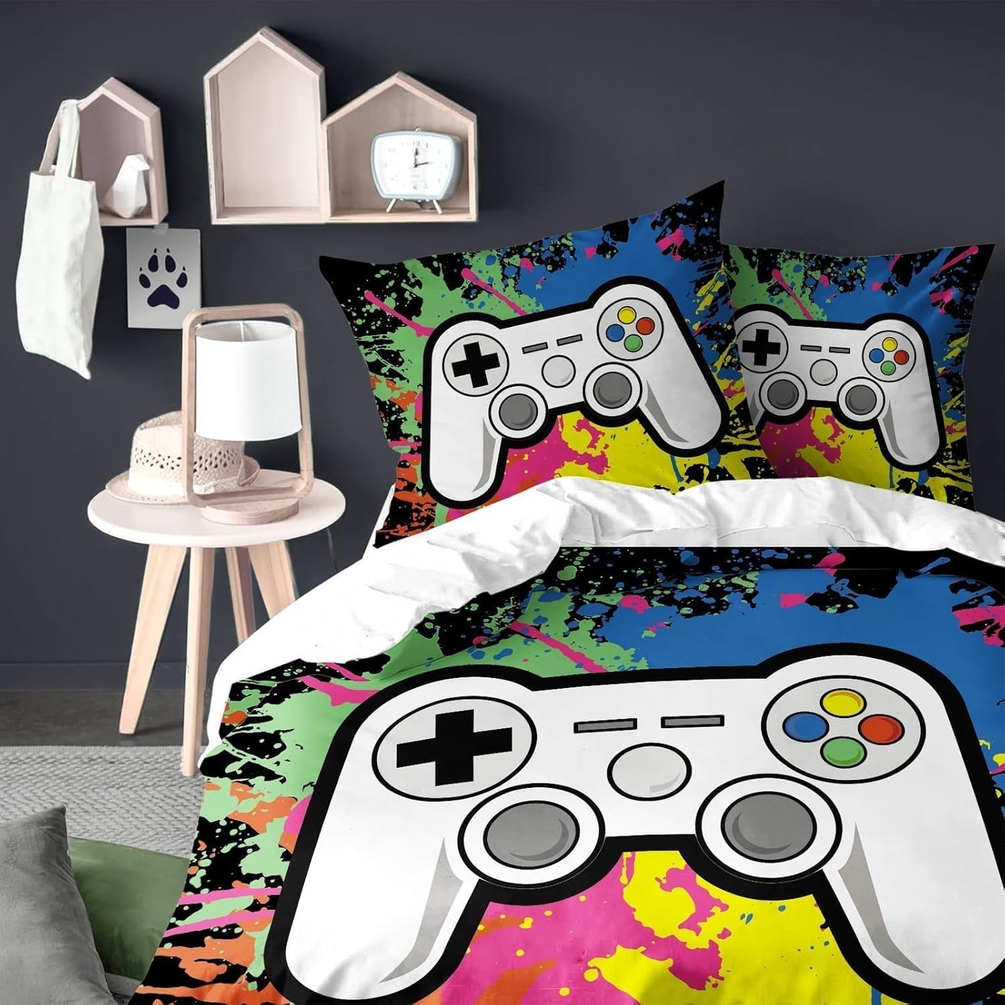 Ropa de cama niño, varios modelos Ropa de cama infantil Naty Shop Videojuegos 200X200 cm + 80X80 cm