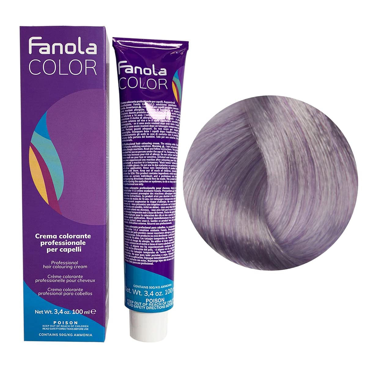 Fanola crema colore Crema colorante 7.0 Rubio, 100 ml