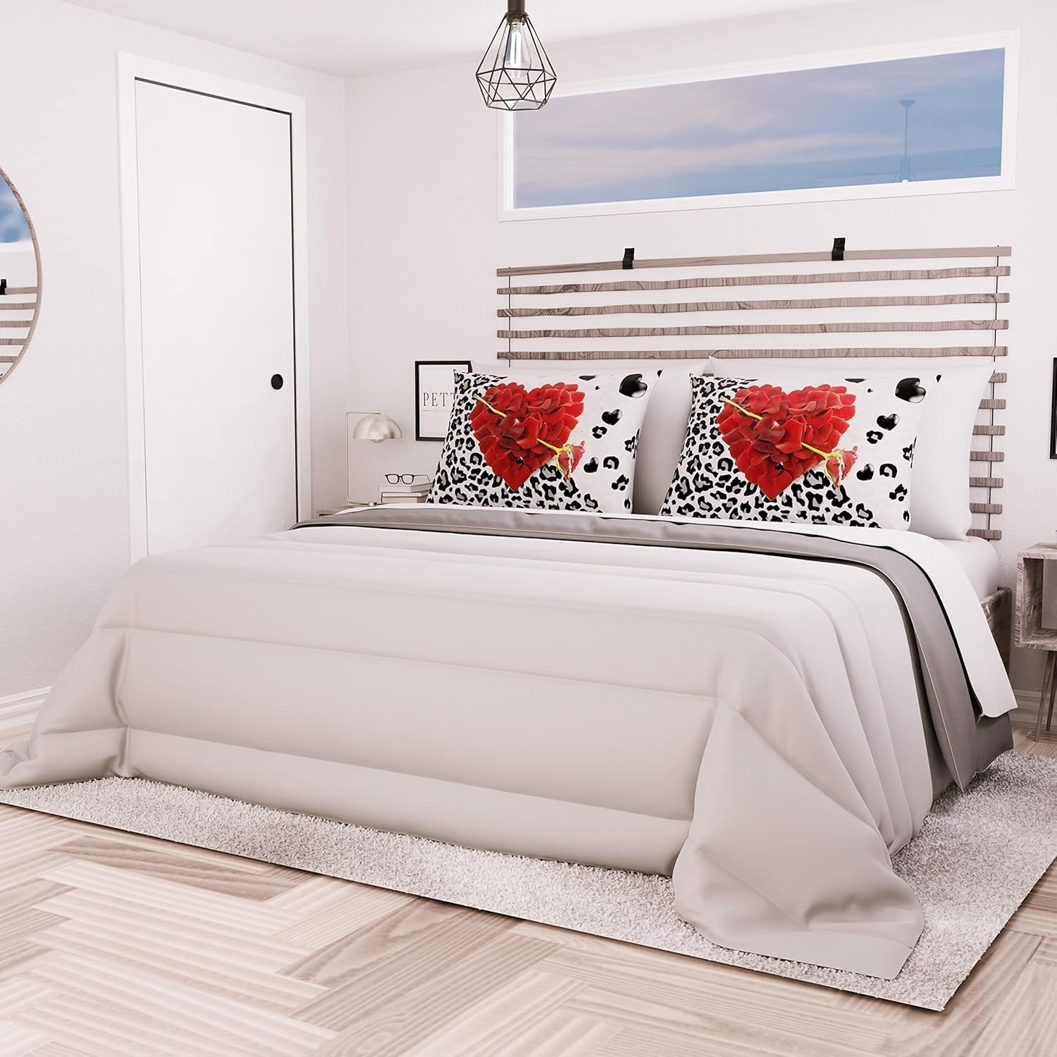 PETTI Artigiani Italiani - Edredón de invierno para cama de matrimonio, maxi, monocromático, doble cara, blanco, gris, 100% Made in Italy Edredones y edredones Naty Shop Gris Medida cama 140X200: [Edredón 240 X 260 Cm]