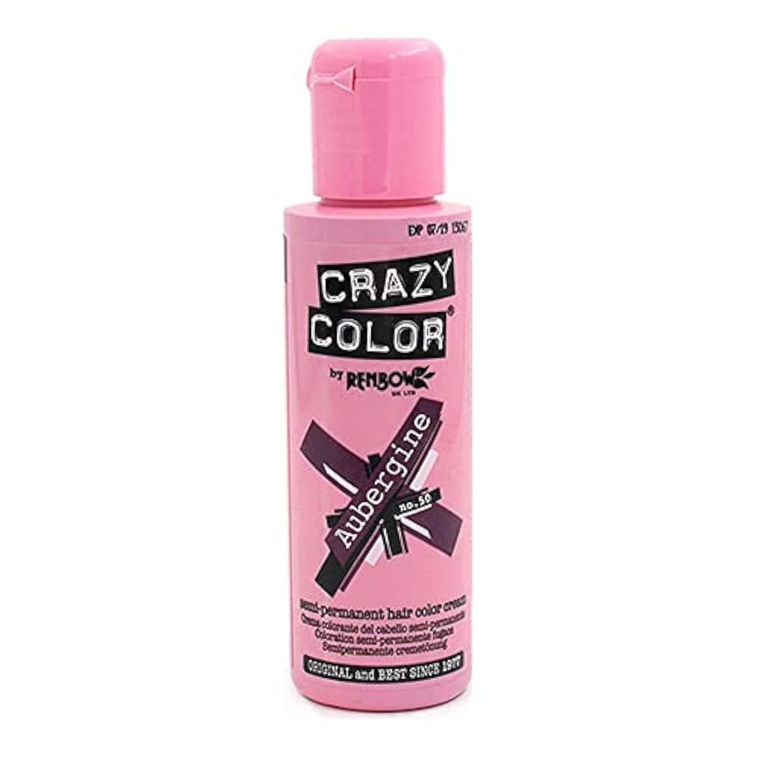 GO TOXIC Tinte para el cabello en crema semipermanente UV, 100 ml (1 pack) Naty Shop 50 Tinte para el cabello Berenjena 100 Ml (1 pack)
