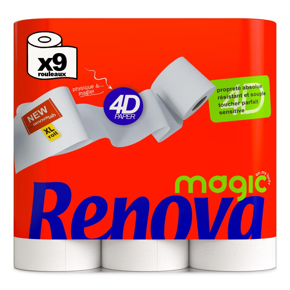 Papel higiénico Renova - 9 rollos