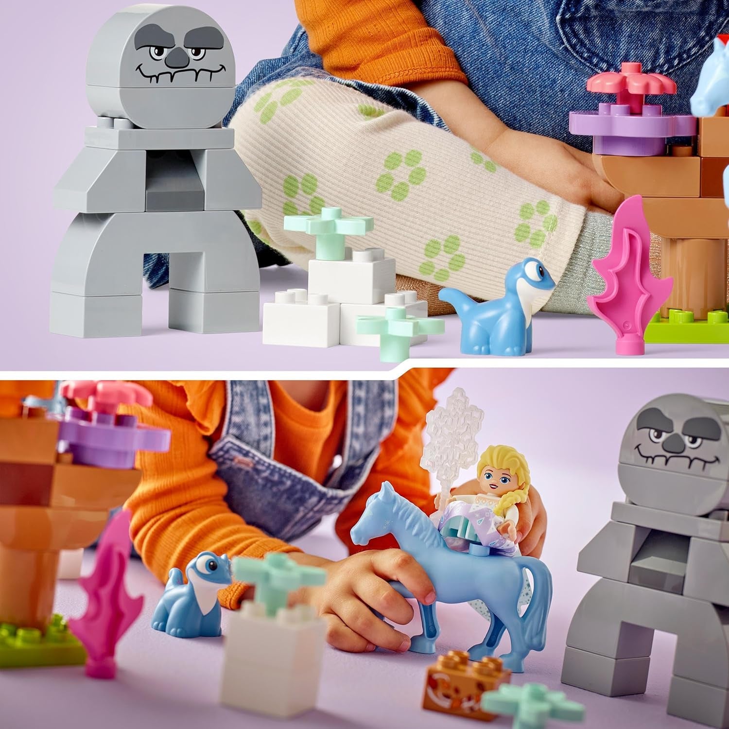 LEGO DUPLO | Disney ELSA y Bruni en el Bosque Encantado, Reina de Hielo 4 Figuras Juguete para Niños de 2 Años, Regalo Preescolar para Niñas y Niños Mayores de 2 Años, Basado en Frozen 2 Juegos de Construcción 10418 Beuche den LEGO-Store