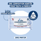 Paquete de 8 paquetes de toallitas de limpieza compostables con agua, 50 unidades