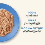 Applaws Nassfutter 100% natural para Katzen, Thunfischfilet mit Krabben in Brühe - Paquete con 12 bolsas de 70 g