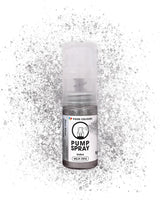 Spray alimentario con purpurina comestible NEW SILVER SHImmering 5G Bomba con polvo metálico para una decoración rápida y eficaz de tartas, cremas, jaleas, bombones, chocolate y decoraciones de azúcar