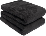 Brentford's Teddy - Manta polar para cama grande, felpa, muy suave, cálida, para sofá cama, color negro - 150 x 200 cm Camas y mantas Besuche den Brentfords-Store negro 150 x 200 cm