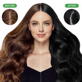 Champú Instantáneo para Cabello Negro, Champú para Tinte Natural, Cobertura 100% de Grises - Fácil y Rápido, Color Semi Permanente para Cabello Negro, Champú para Tinte para Cabello para Hombres y Mujeres Tinte para el Cabello Naty Shop