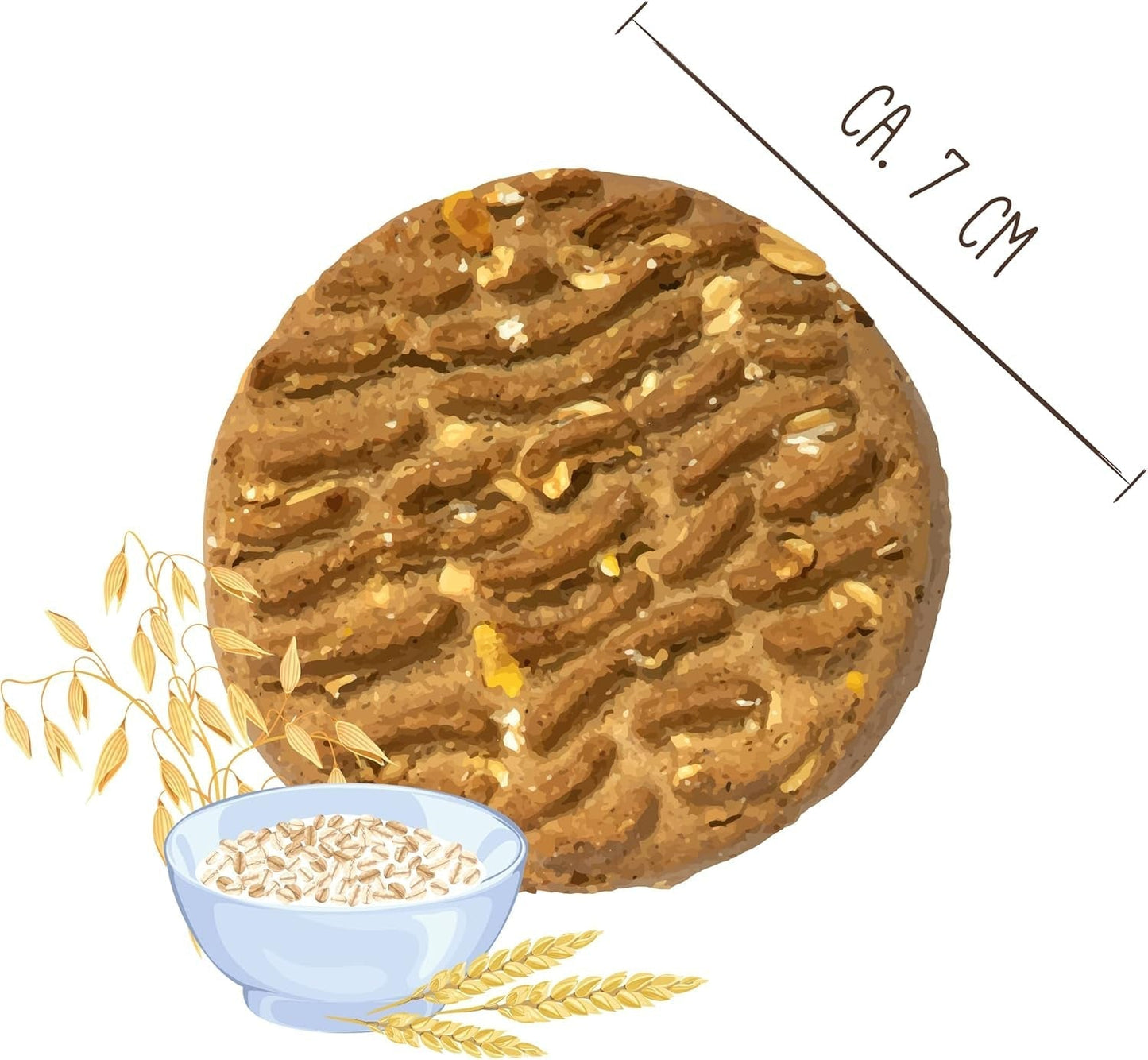 Sammy´S Müslitaler | Knusprig Gebackene Hundesnacks | 5-Korn-Müslitaler Für Deine Große Fellnase (Ab 30 Kg) | 1 Kg Cereal Naty Tienda