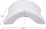 MINGZE Almohada de Espuma viscoelástica Multifuncional Almohada para el Cuello Espuma, Almohada para el Cuello en Forma de U con Lazo, Almohada para Dormir de Rebote Lento Almohada de presión de Rebote, Almohada Seda de Hielo