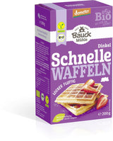 Demeter Bauck Hof Bio Dinkel Waffeln, 200 G Mezcla para hornear y cocinar Naty Shop 12 X 200 Gr