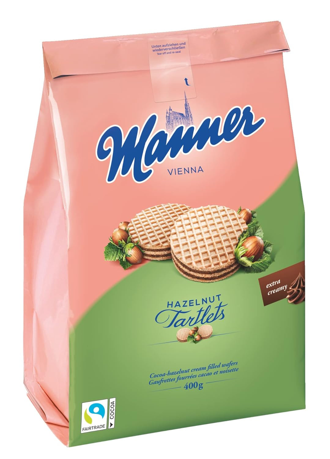 Manera de la tarta | Galletas Crujientes De Crema De Avellanas | 1 paquete (400 gramos)
