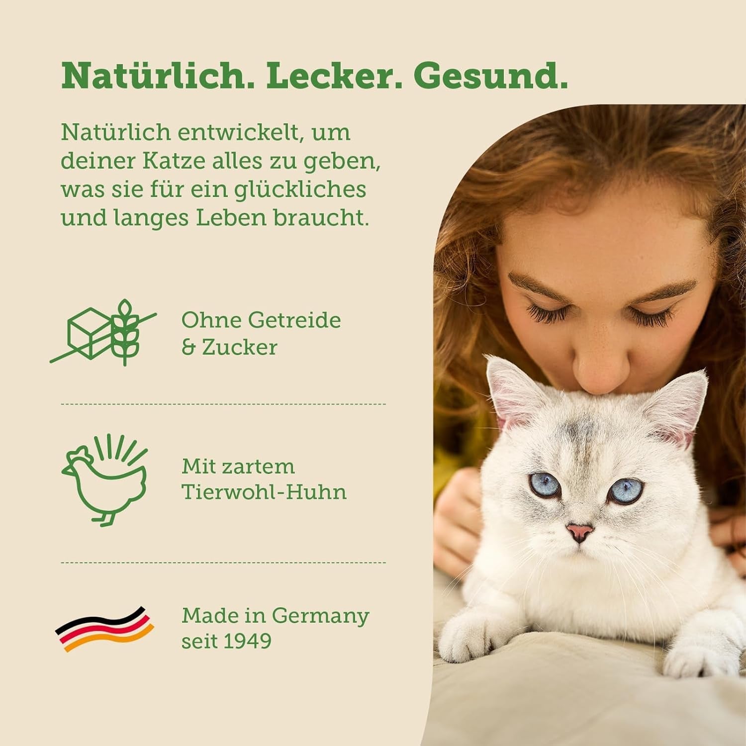 MERA Gatos Naturaleza Insecto Premium Katzenfutter Nass 12x85g | sin Zucker y Getreide| Nachhaltig & mit viel Insektenprotein | Katzennassfutter adulto