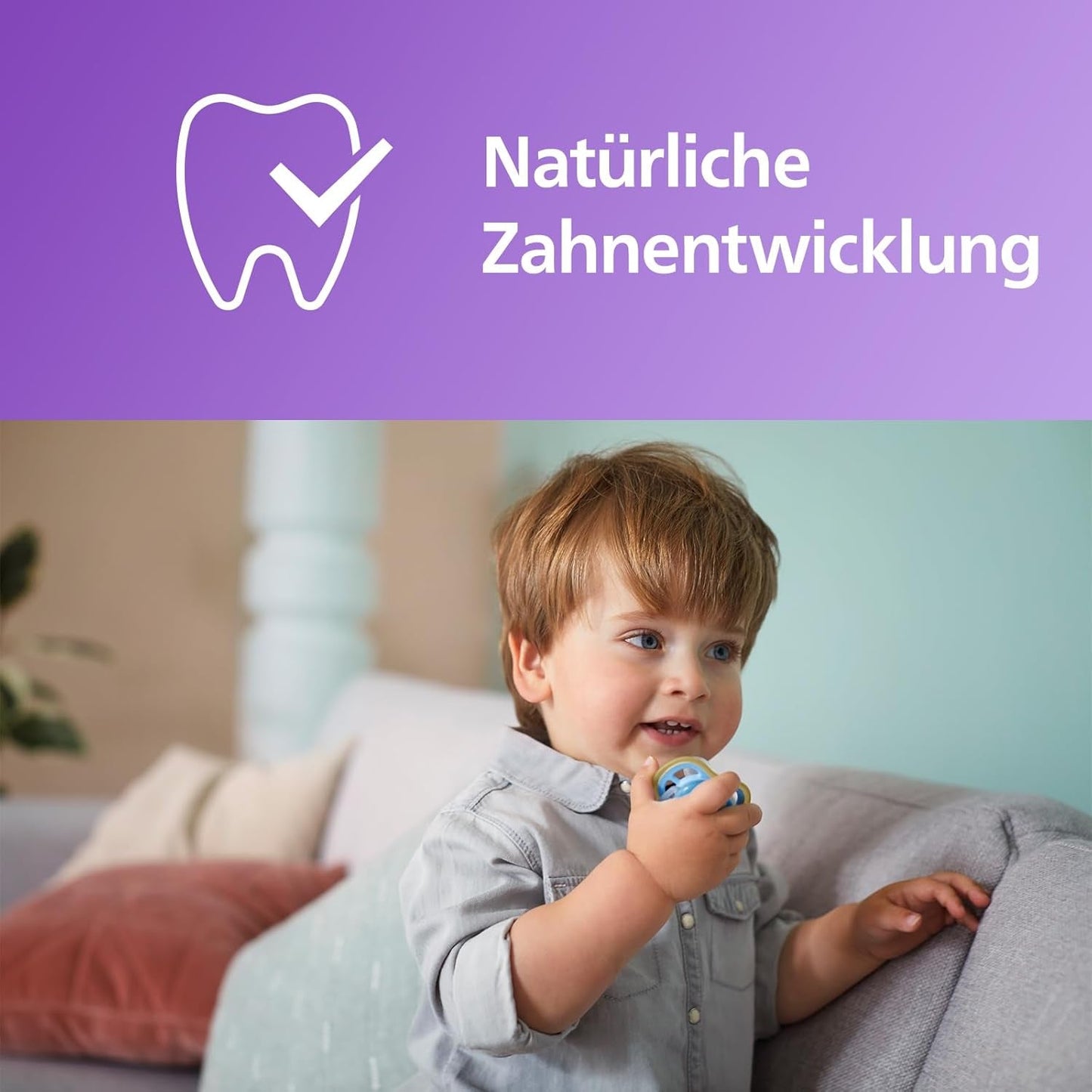 Chupetes Philips AVENT ultra air - Chupetes ligeros y transpirables para bebés de 0 a 6 meses, sin BPA, con estuche como esterilizador, pack de 2, modelo SCF085/24