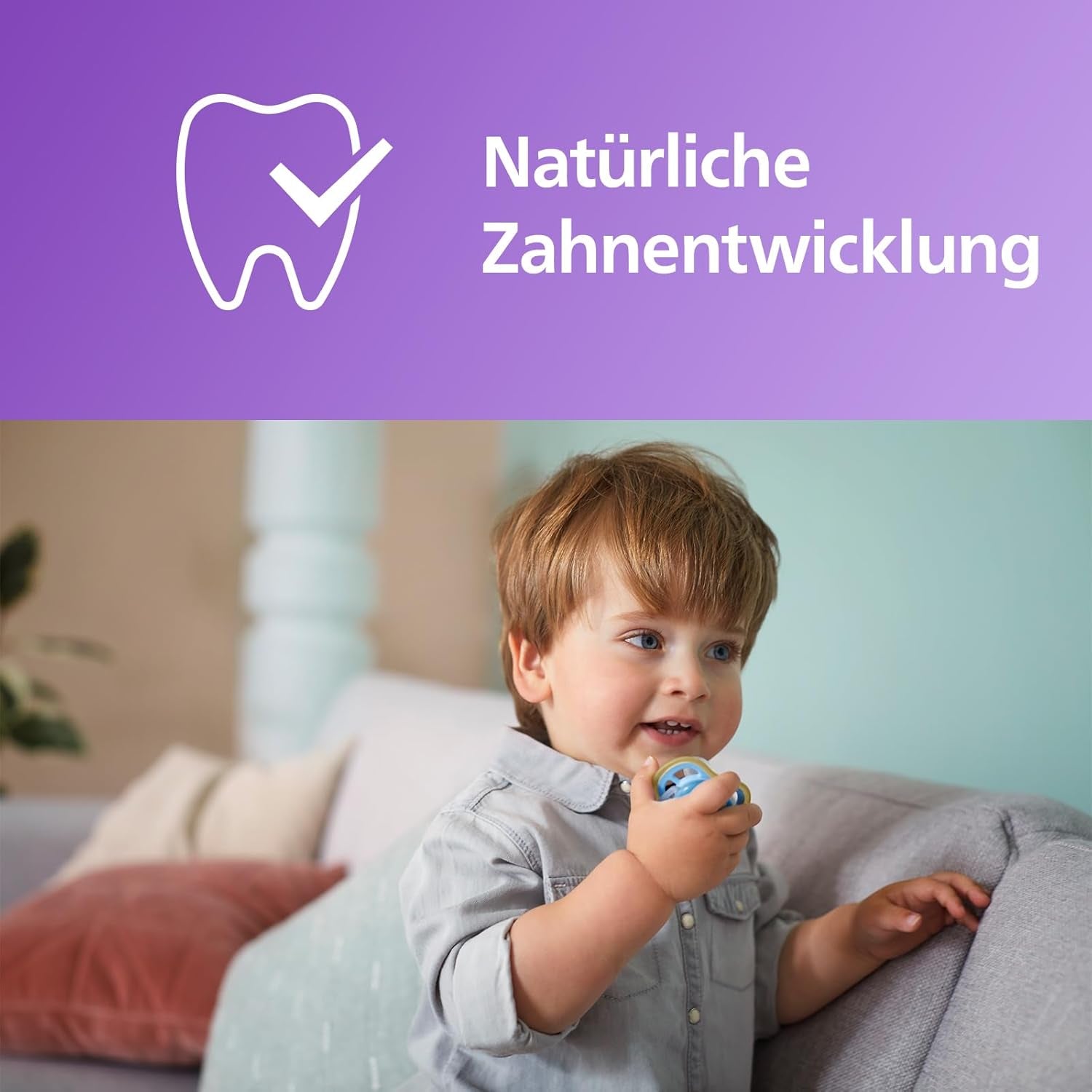 Chupetes Philips AVENT ultra air - Chupetes ligeros y transpirables para bebés de 0 a 6 meses, sin BPA, con estuche como esterilizador, pack de 2, modelo SCF085/24