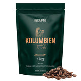 Incapto Spezialitäten-Kaffeebohnen | Colombiano de Origen Único | Espresso 100% Arábica | Café de Especialidad 84 Puntos SCA | Geröstete Bohnenkaffee tradicional | Plantaje Huila, Cadefihuila, 1kg