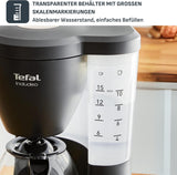Tefal Cafetera espresso con filtro Includeo, Cafetera espresso extremadamente fácil de usar, Apta para diestros y zurdos, Apertura automática de la tapa, 1,25 L, 10 a 15 tazas, CM533811