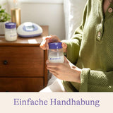 Lansinoh Muttermilchflaschen, 4 X 160 Ml - Zur Sicheren Muttermilch Austellungen - Neues Kompaktes Design Für Verbesserte Stabilität - Mit Stapelbarem Deckel Accesorios Alimentación y Lactancia Bebe Naty Shop