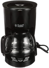 Cafetera Russell Hobbs [Temporizador digital, cabezal de ducha para una extracción y aroma óptimos] Textures+ (1 a 12 tazas, jarra de vidrio de 1,25 L, plato calentador, sistema antigoteo) Cafetera de filtro 22620-56