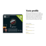 Caffè Vergnano 1882 - Èspresso Kompostierbare Kaffeekapseln , Compatible con Nespresso, Intenso (Intenso) - Packung Enthält 100 Kapseln