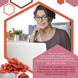ERBOTECH Goji Berries 200 g, bayas de goji con alto contenido en vitaminas, frutos secos sin azúcar ni azufre, superalimentos naturales y ricos en energía, Made in Italy Productos deshidratados Naty Shop