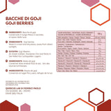 ERBOTECH Goji Berries 200 g, bayas de goji con alto contenido en vitaminas, frutos secos sin azúcar ni azufre, superalimentos naturales y ricos en energía, Made in Italy Productos deshidratados Naty Shop