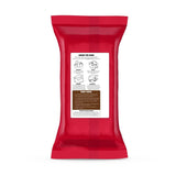 Extra Fondant Marrón Chocolate 1kg - Fondant extra elástico con sabor a vainilla, perfecto para cubrir tartas - Marrón chocolate - 1 kg Pasta de azúcar Naty Shop