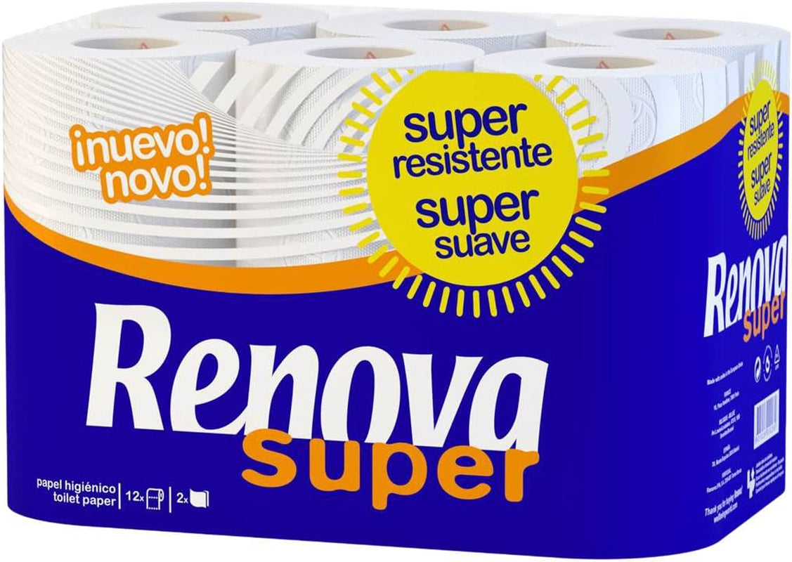Papel higiénico Renova Super White - 12 rollos