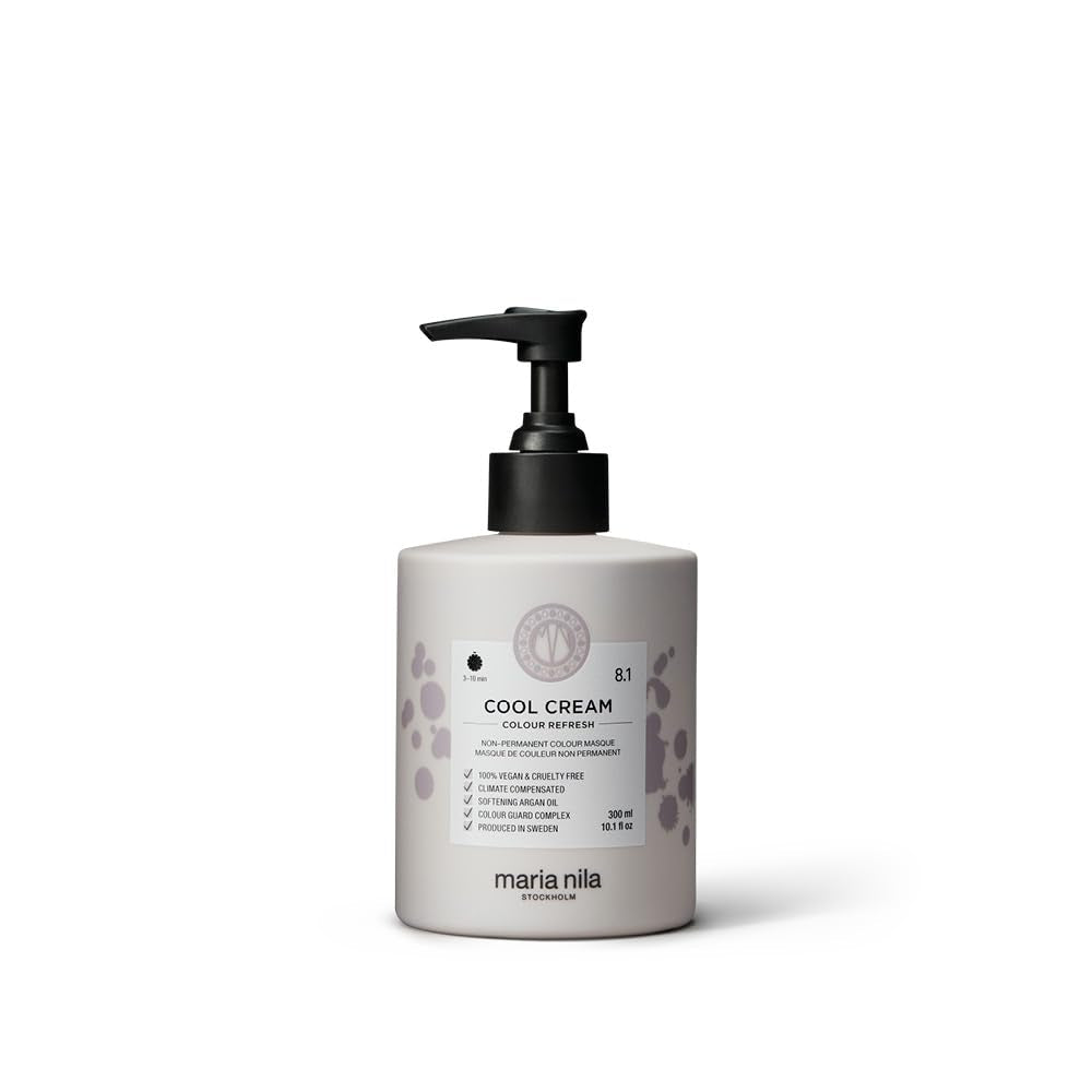 Maria Nila Color Refresh 300 ml: una bomba de color nutritiva que contiene pigmentos colorantes temporales que refrescan rápidamente el color del cabello. 100% vegano. Sin sulfatos y sin parabenos. Tinte para el cabello Naty Shop Crema fría