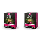Café Royal Lungo Forte 36 cápsulas para cafetera Nespresso - Intensidad 8/10 - Cafeteras certificadas UTZ en aluminio (paquete con 2)