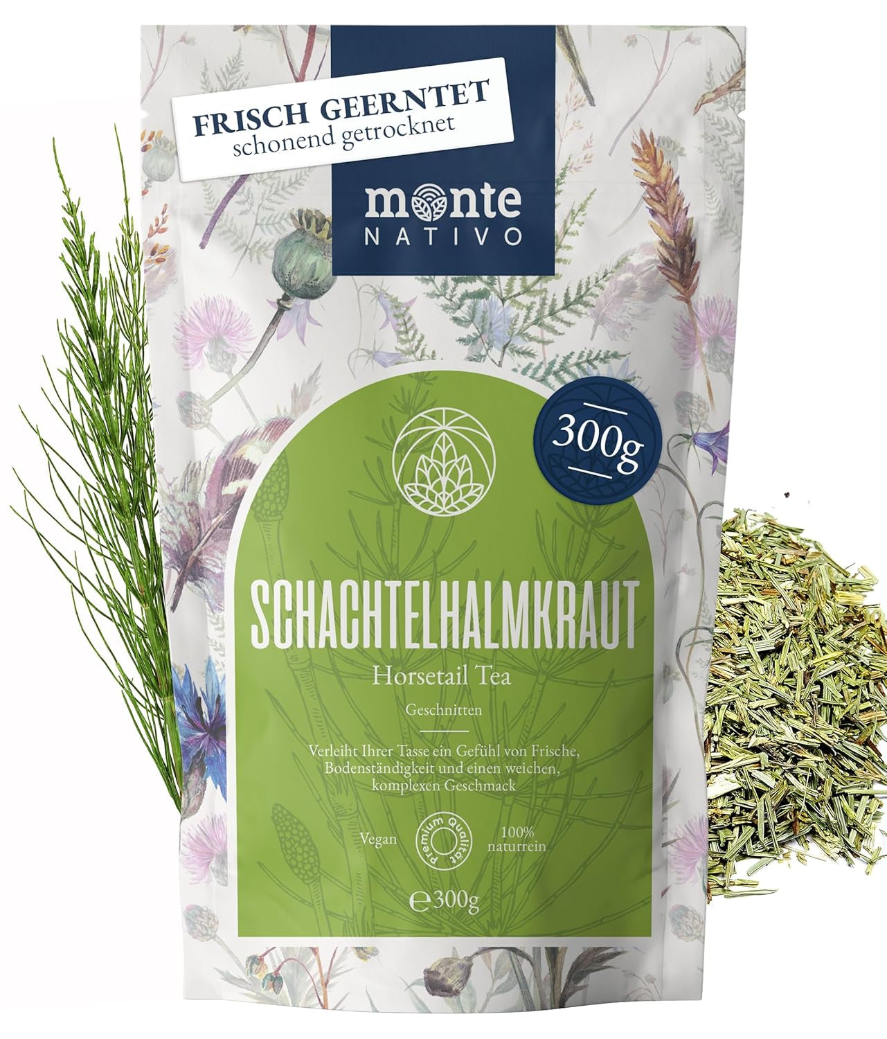 Monte Nativo Ceremonial Matcha en polvo (40 g) - perfecto para té matcha, café con leche y batidos - té verde de Japón - grado ceremonial, en caja de metal - 100% puro, sin gluten, finamente molido