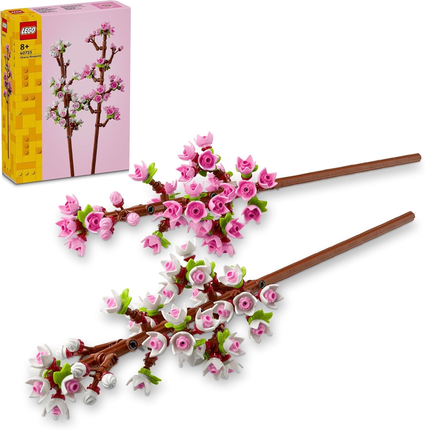 LEGO Botanicals Flores de cerezo - Flores artificiales para construir - Adornos de escritorio para niños - Ramo de flores para exponer - Regalo para mujeres y hombres a partir de 8 años - Colección Botany 40725 Sets de construcción Besuche den LEGO-Store Flores de cerezo