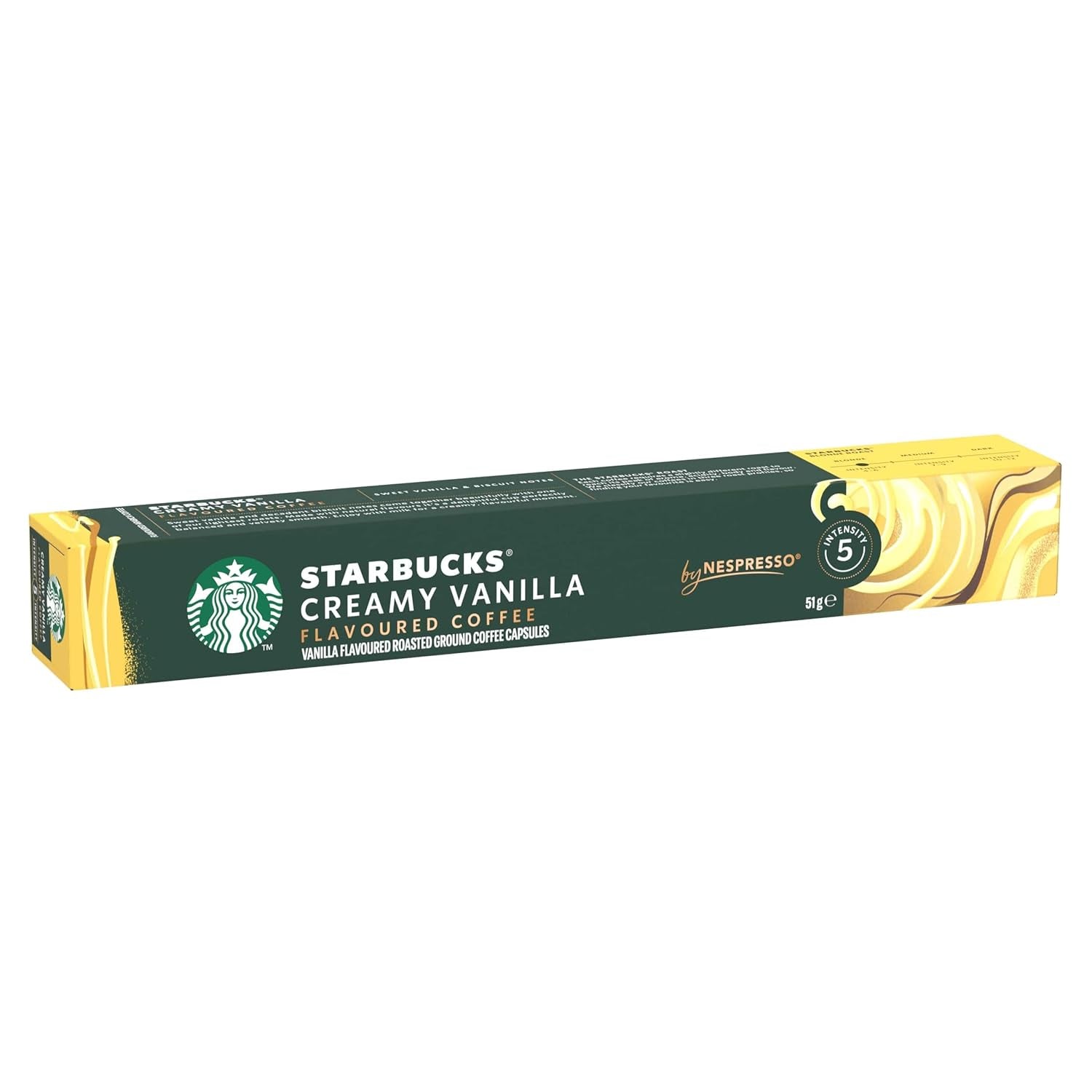 STARBUCKS de Nespresso, Helle Röstung, Vanille Aromatischen Kaffeekapseln 6 x 10 (60 Kapseln)