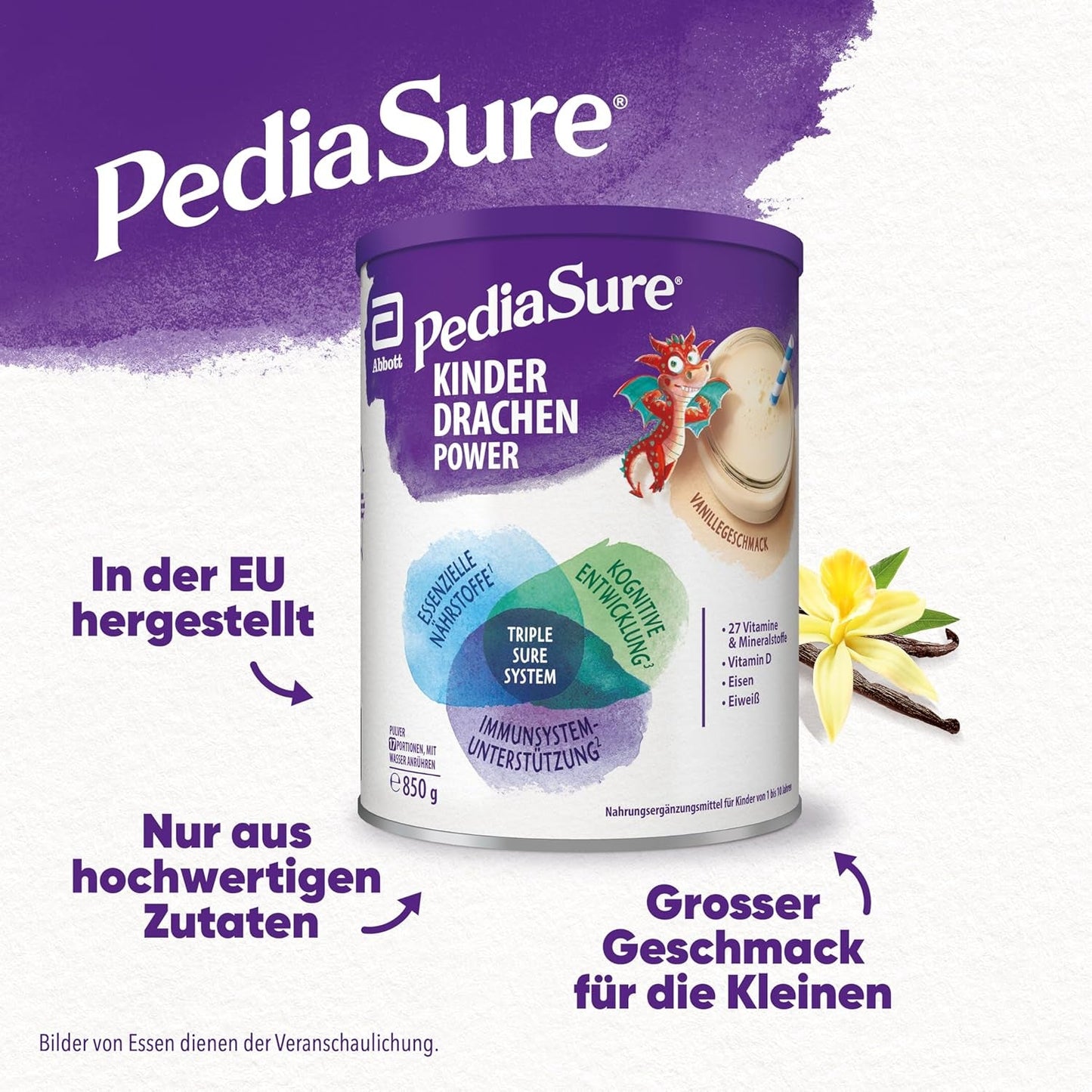 Pediasure Dragon's Power, Suplemento nutricional para niños a partir de 1 año, 27 vitaminas y minerales Naty Shop