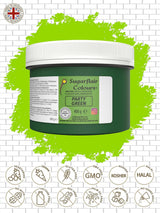 Sugarflair Partygreen Pasta Colorante alimentario, colorante alimentario para fondant y mazapán, pasta concentrada espectral - 400 g